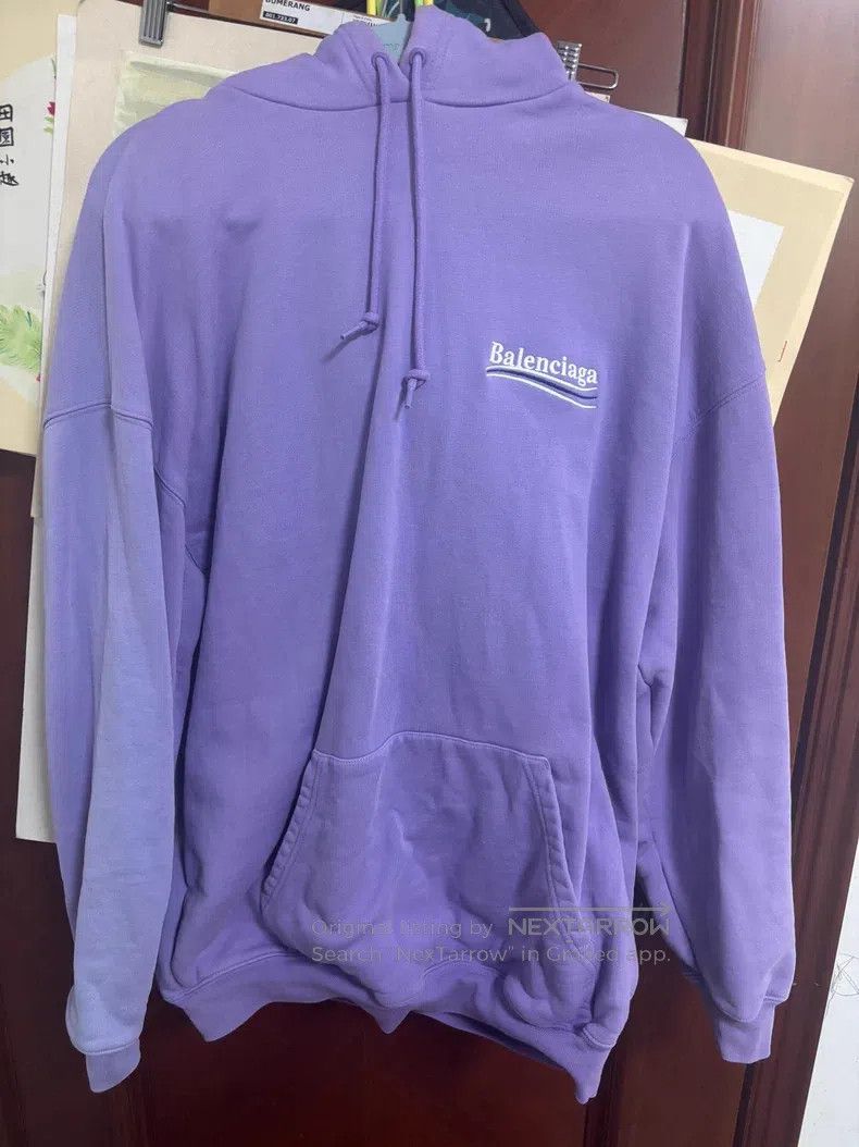 Balenciaga Balenciaga Purple Sweatshirt Size US L / EU 52-54 / 3 - 1 Thumbnail