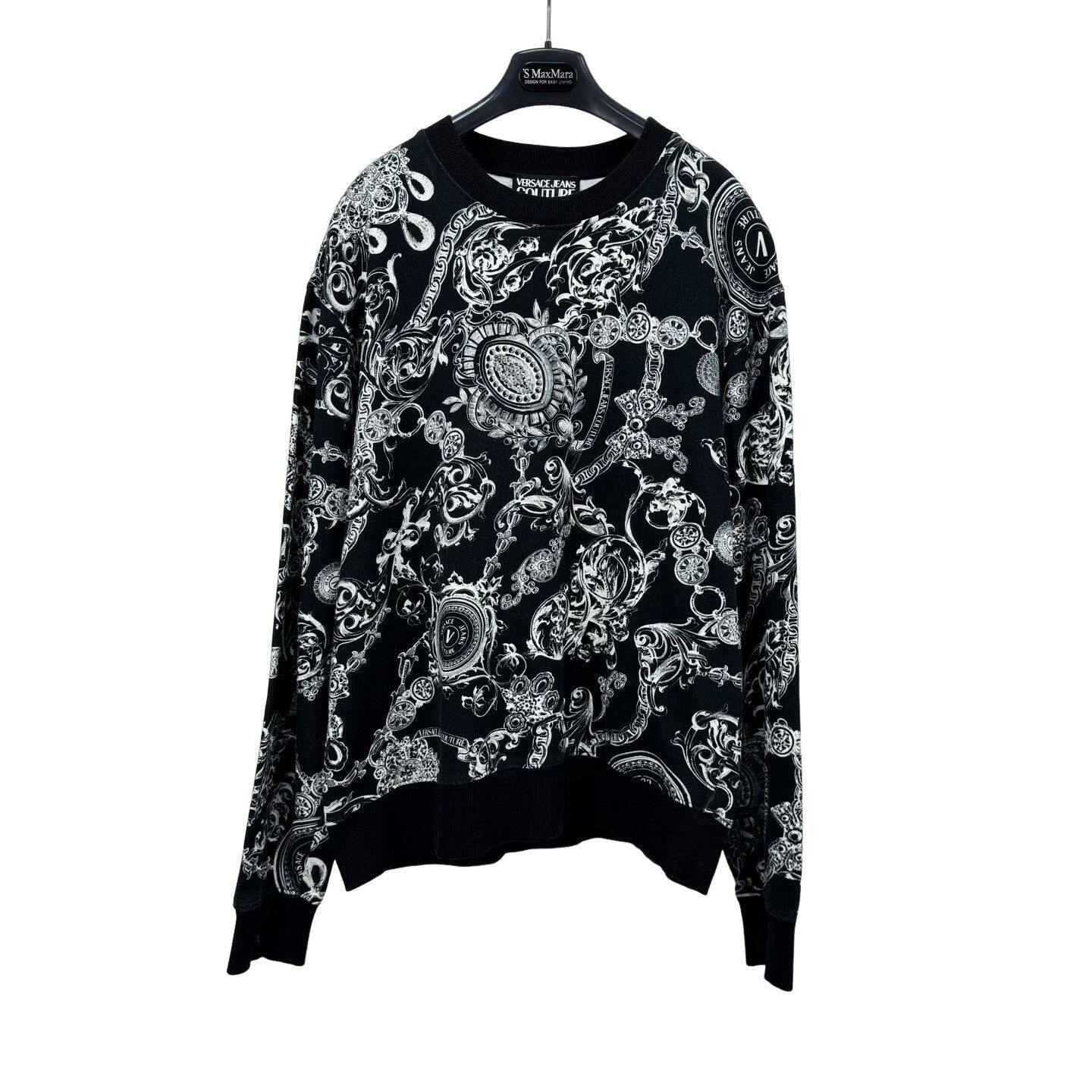 Versace Jeans Couture Versace Jeans Couture Baroque Print Sweatshirt XL Size US XL / EU 56 / 4 - 1 Thumbnail