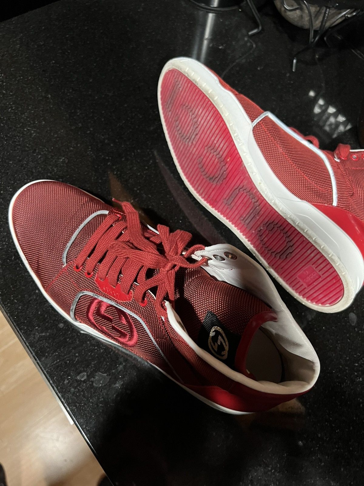 Gucci Gucci high top sneakers Size US 13 / EU 46 - 3 Thumbnail