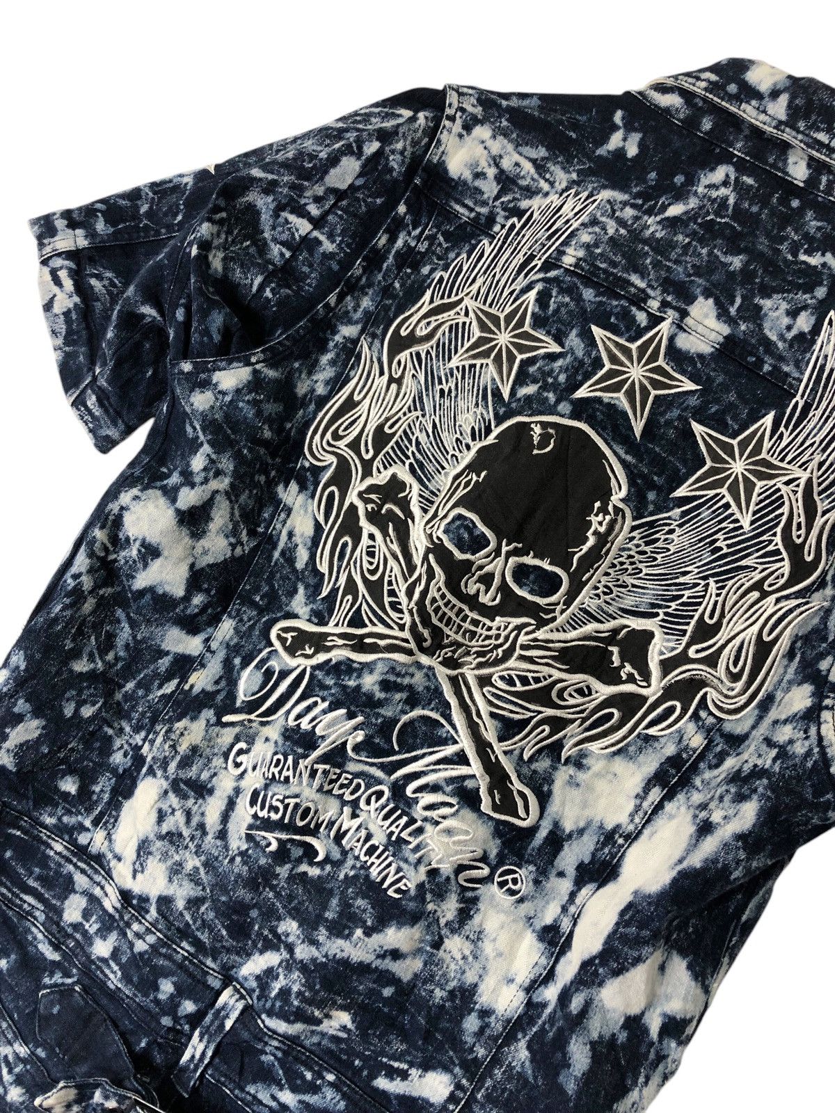 Japanese Brand Jpn Brand Dry Moon Acid Wash Jumpersuit Embroidery Coveralls Size US M / EU 48-50 / 2 - 7 Thumbnail