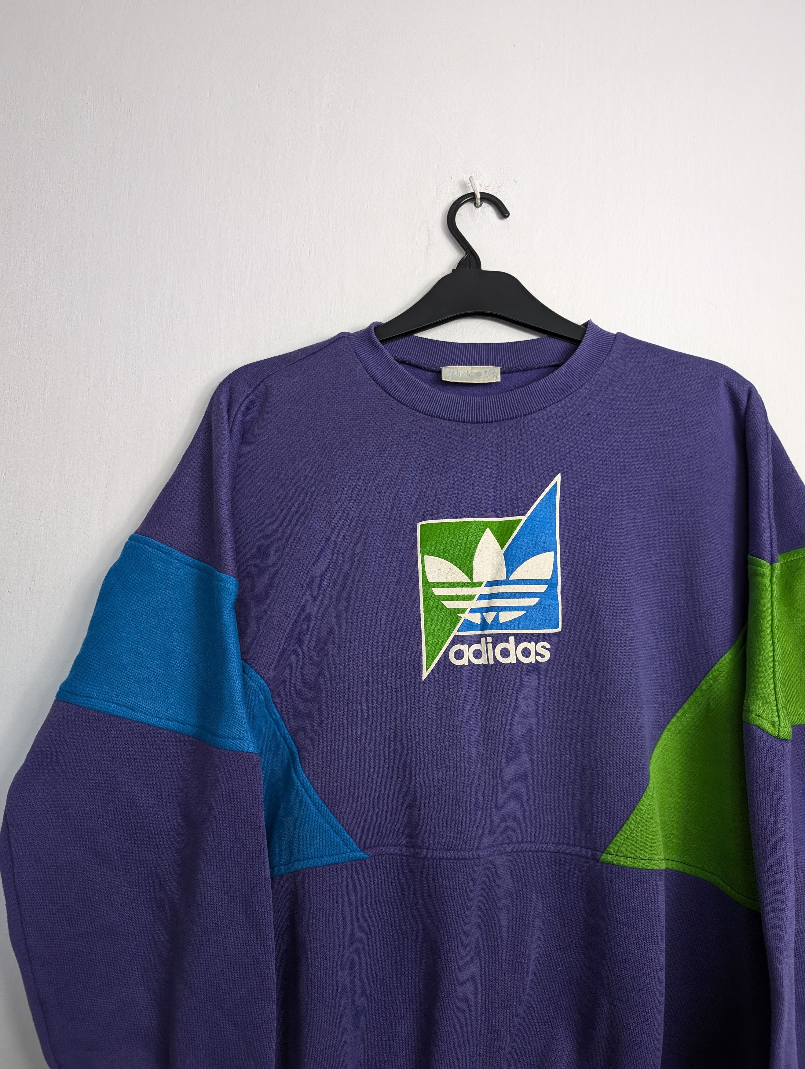 Adidas × Vintage Vintage 90s Adidas Tracksuit Set Purple Colour Block Size US XL / EU 56 / 4 - 3 Thumbnail