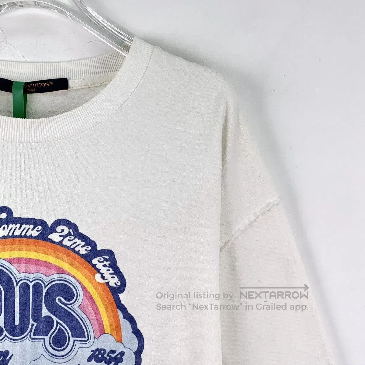 Louis Vuitton White Rainbow Graphic Short Sleeve Shirt. Size US L / EU 52-54 / 3 - 3 Thumbnail