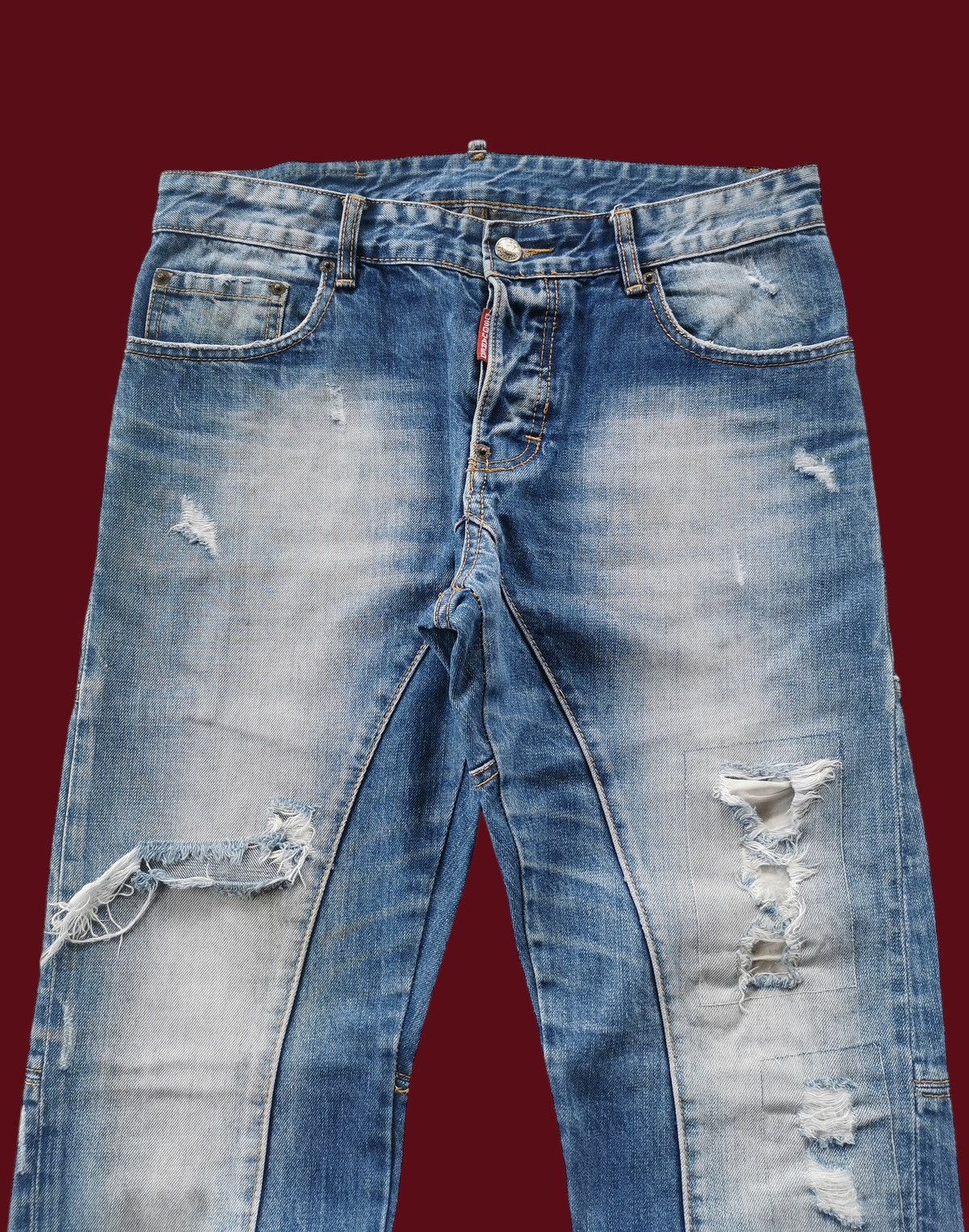 Dsquared2 Y2K Dsquared2 Punk Opium Vintage Jeans Made in Italy Size US 32 / EU 48 - 2 Thumbnail