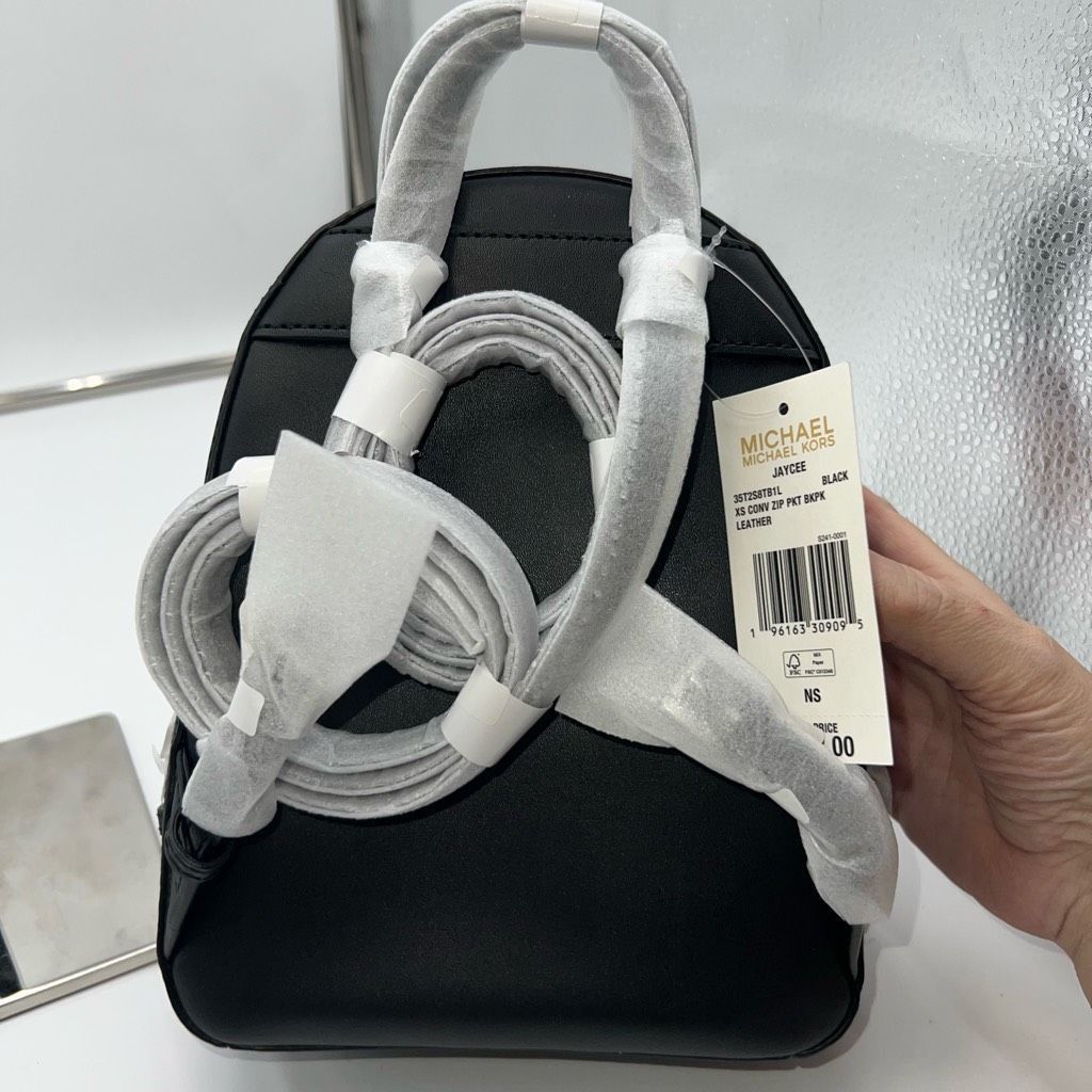 Michael Kors Michael Kors Jaycee Extra-Small Pebbled Leather Convertible Backpack Size ONE SIZE - 4 Thumbnail