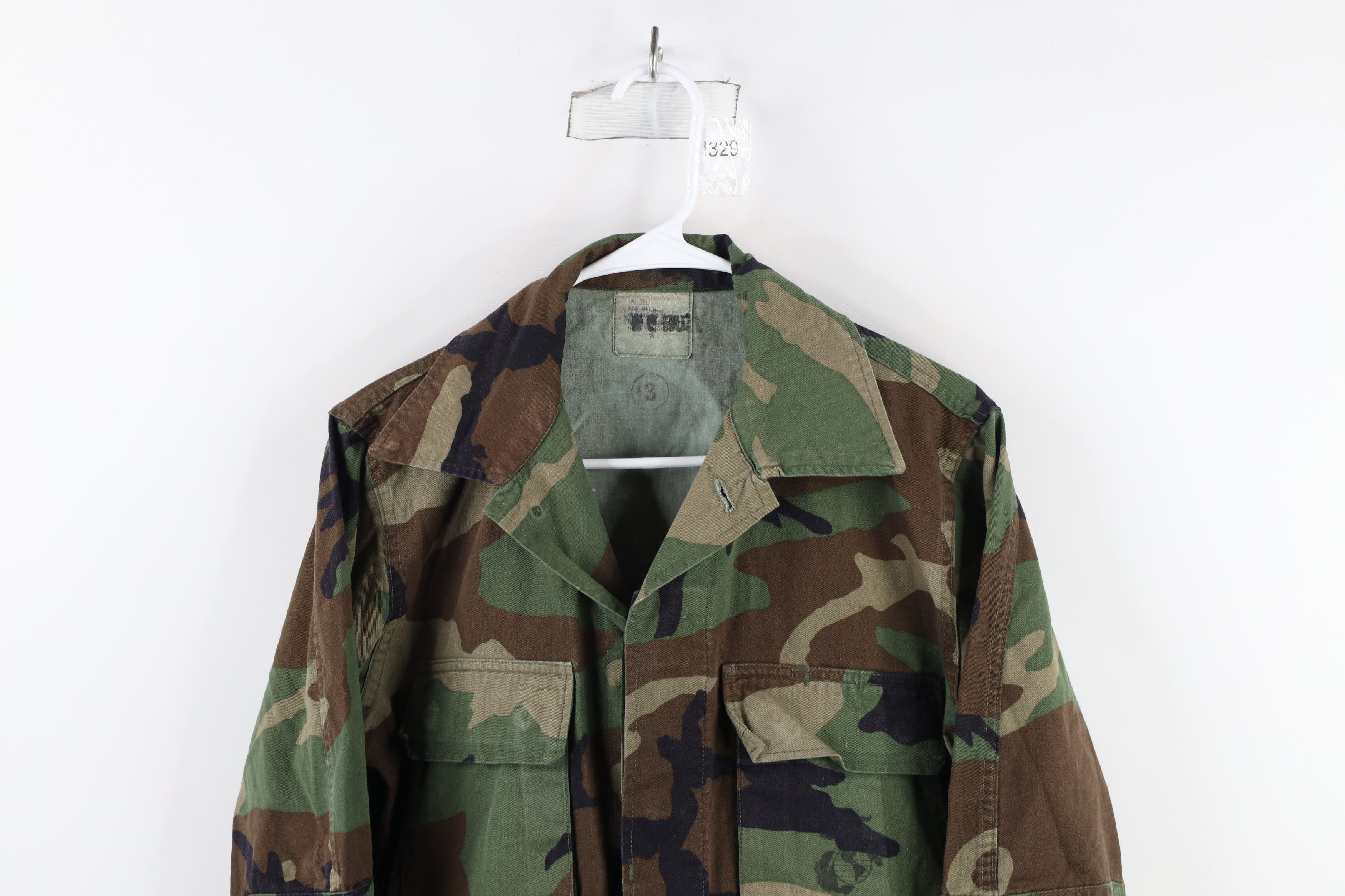 Vintage Vintage 90s USMC Woodland Camouflage Combat Coat Jacket USA Size US S / EU 44-46 / 1 - 2 Thumbnail