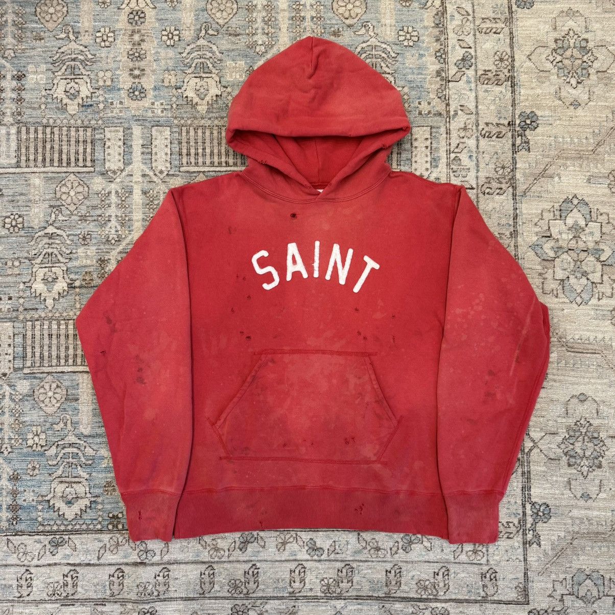 Saint Michael Felt Hoodie Size US M / EU 48-50 / 2 - 1 Thumbnail