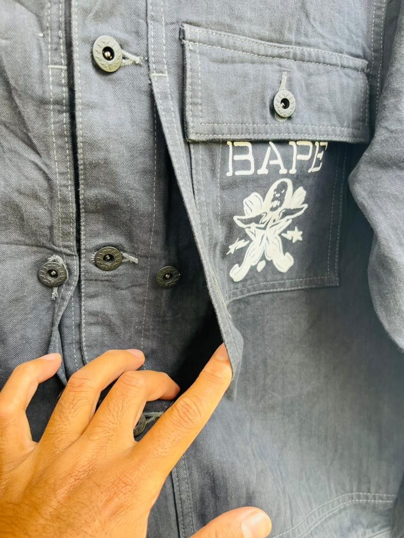 Bape Bape Black Haringbone Jacket Size US M / EU 48-50 / 2 - 8 Thumbnail