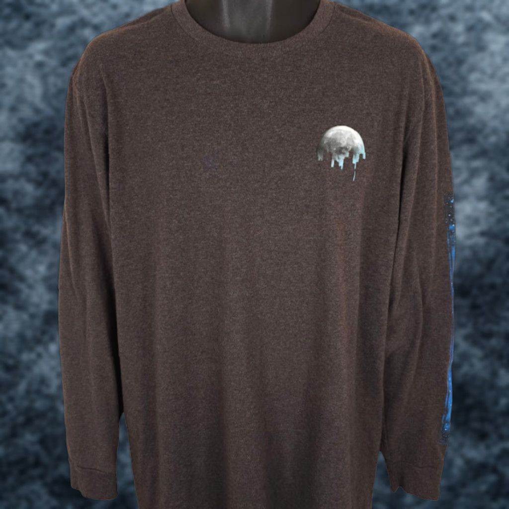 Vintage Urban Pipeline Moonlit City Skyline T-Shirt Mens Large Gray Cityscape Full Moon Night Chicago Vintage: No Size US L / EU 52-54 / 3 - 1 Thumbnail