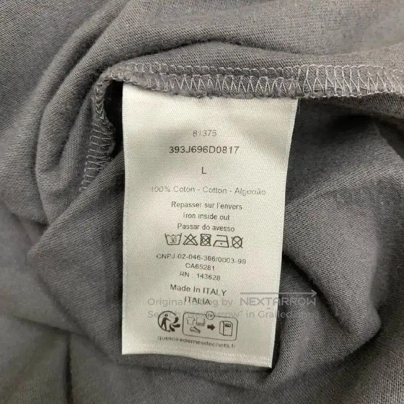 Dior Dior Gray Cotton Women's T. Size L / US 10 / IT 46 - 7 Thumbnail