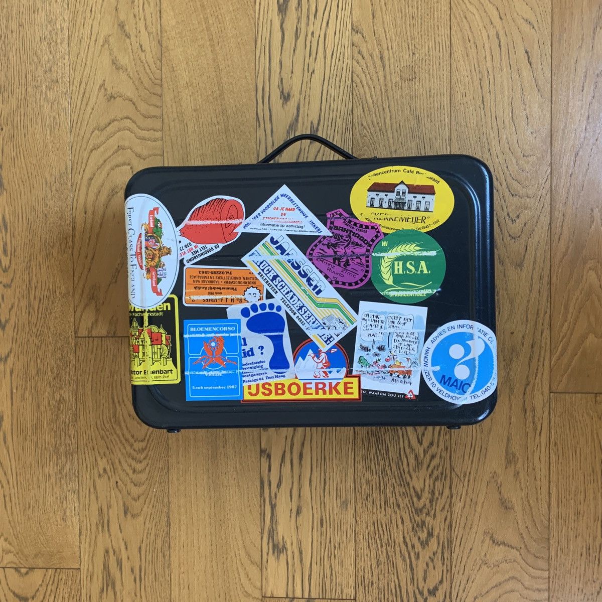 Maison Margiela AW2004 Line 0 10 Artisanal Suitcase With Stickers Size ONE SIZE - 3 Thumbnail