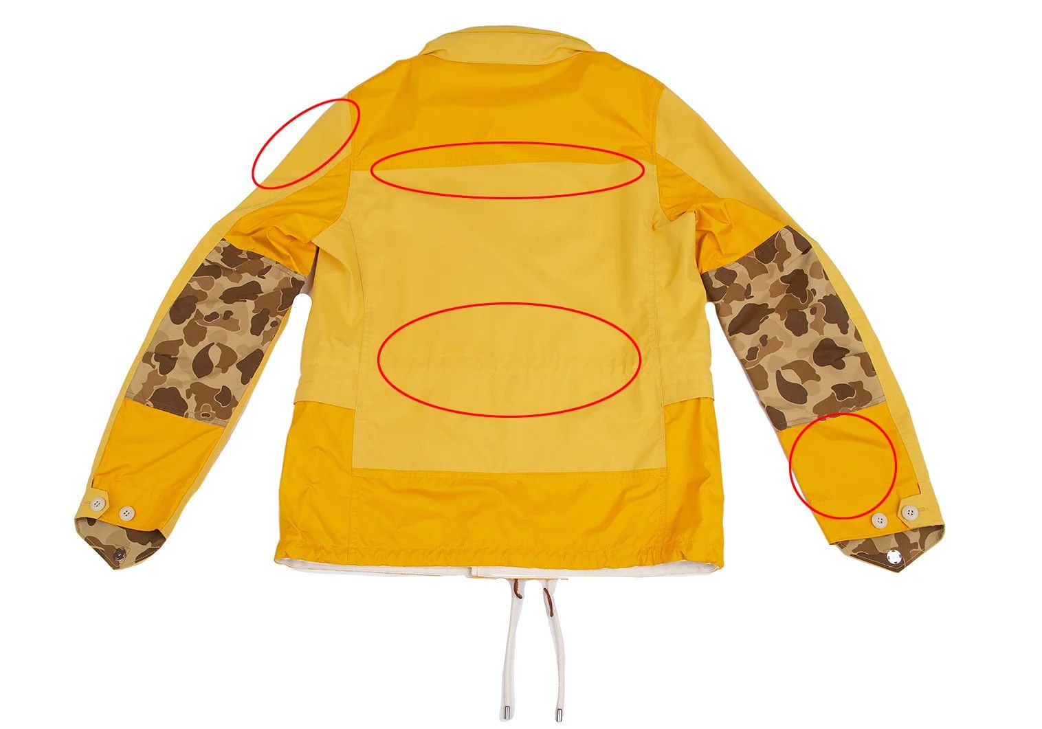Junya Watanabe Camo Panel Nylon Taffeta Mountain Jacket Yellow L Size US L / EU 52-54 / 3 - 13 Thumbnail