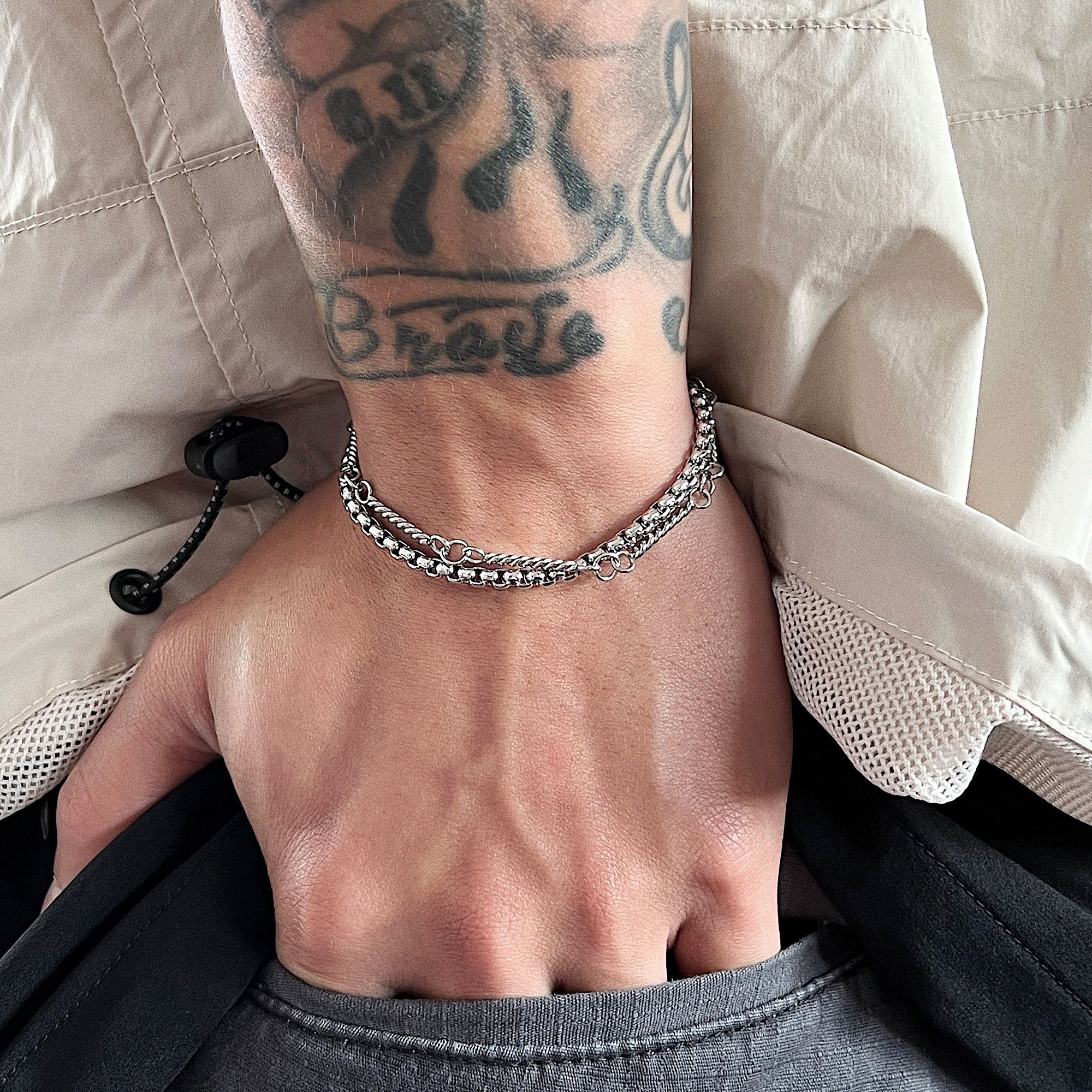 Jewelry Punk Bracelet Y2K Punk Chain Gotch Bracelets Chains Size ONE SIZE - 1 Thumbnail