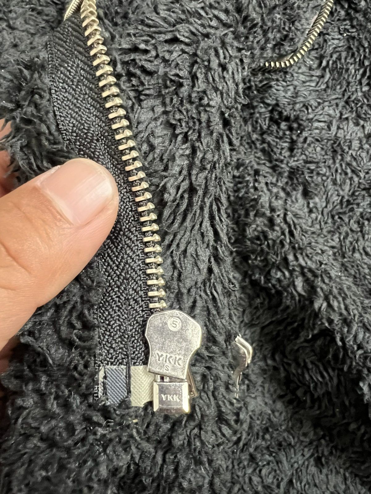 JEANASIS Tokyo Asymmetrical Multi-Zip Sherpa Hoodie