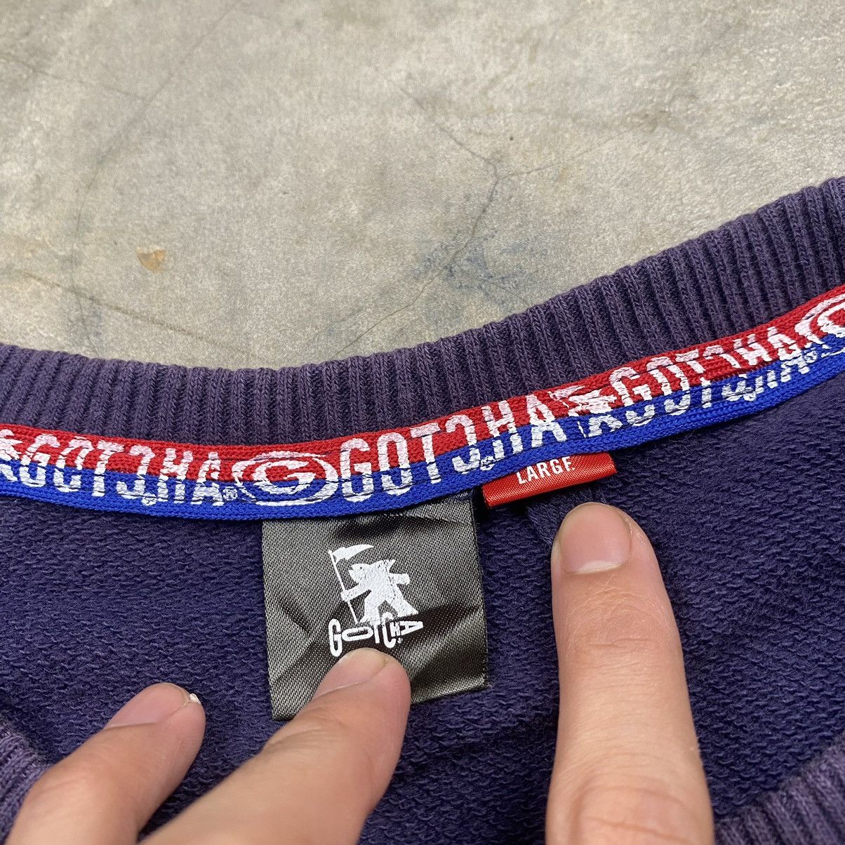 Gotcha × Vintage y2k Gotcha Surf Poem Sunfaded Crewneck Size US M / EU 48-50 / 2 - 7 Thumbnail