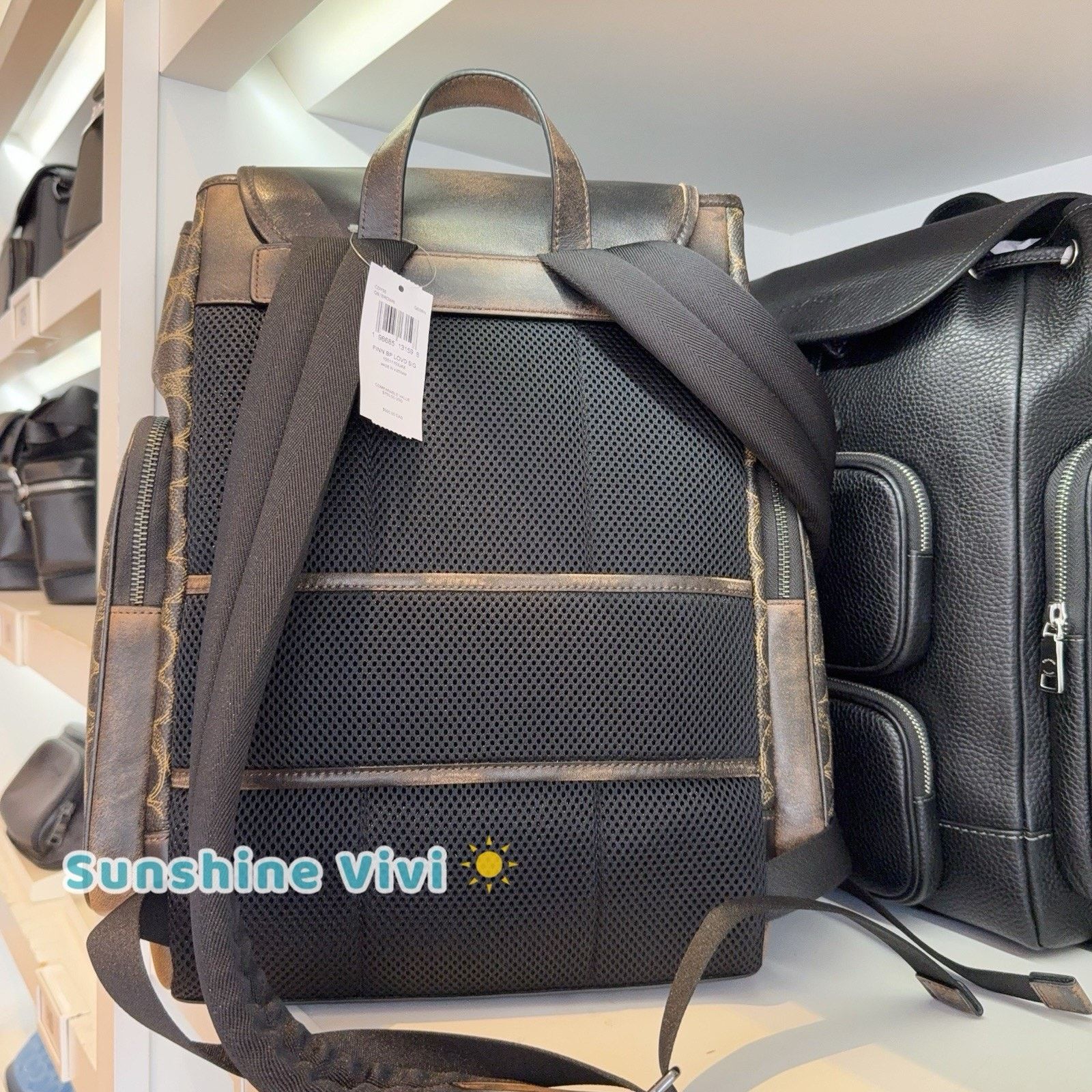 Coach NWT Coach Finn Backpack Loved Signature Gunmetal/Brown CDY56 Size ONE SIZE - 5 Thumbnail