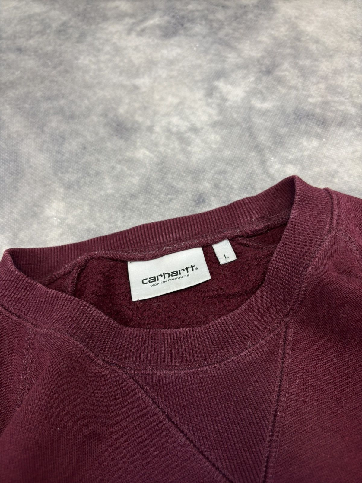 Carhartt × Carhartt Wip Carhartt Vintage Crewneck Bordeaux Red Small Logo skateboard Size US L / EU 52-54 / 3 - 2 Thumbnail