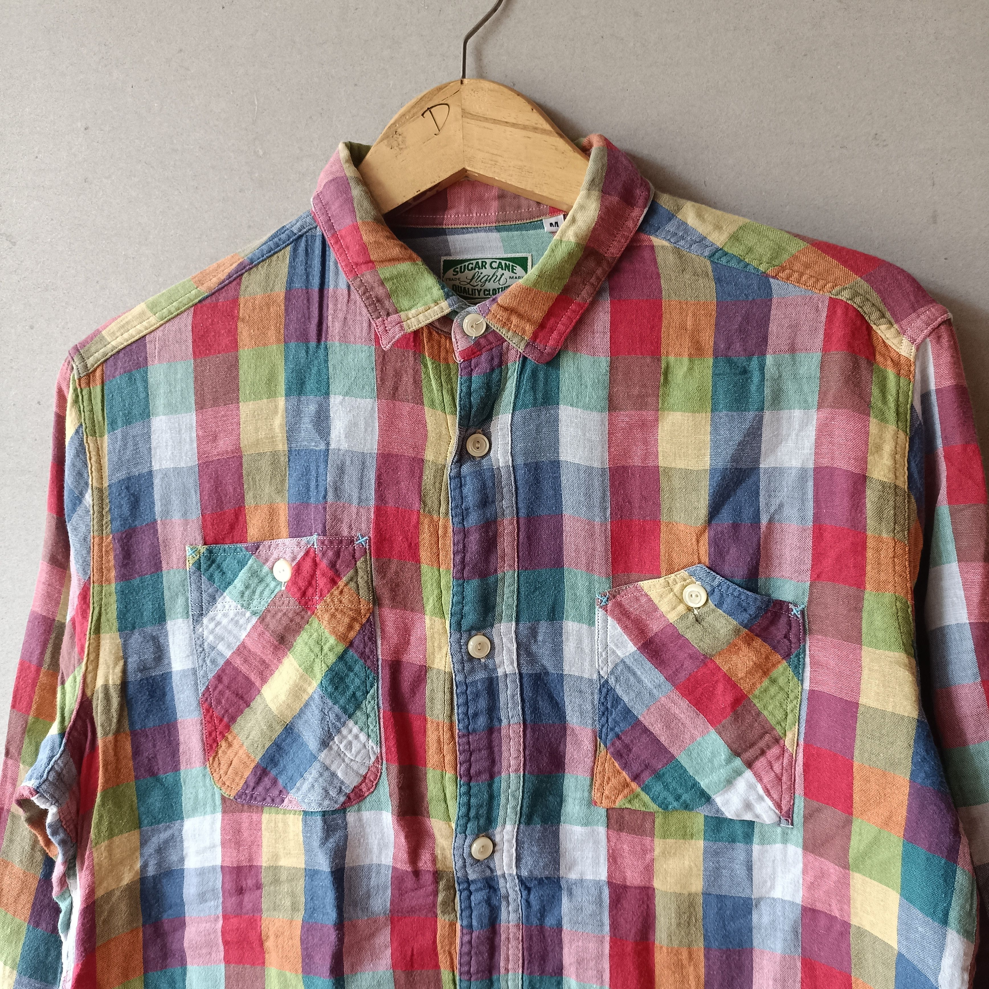 Sugar Cane Sugar cane Vintage Checkered Shirt Size US S / EU 44-46 / 1 - 2 Thumbnail