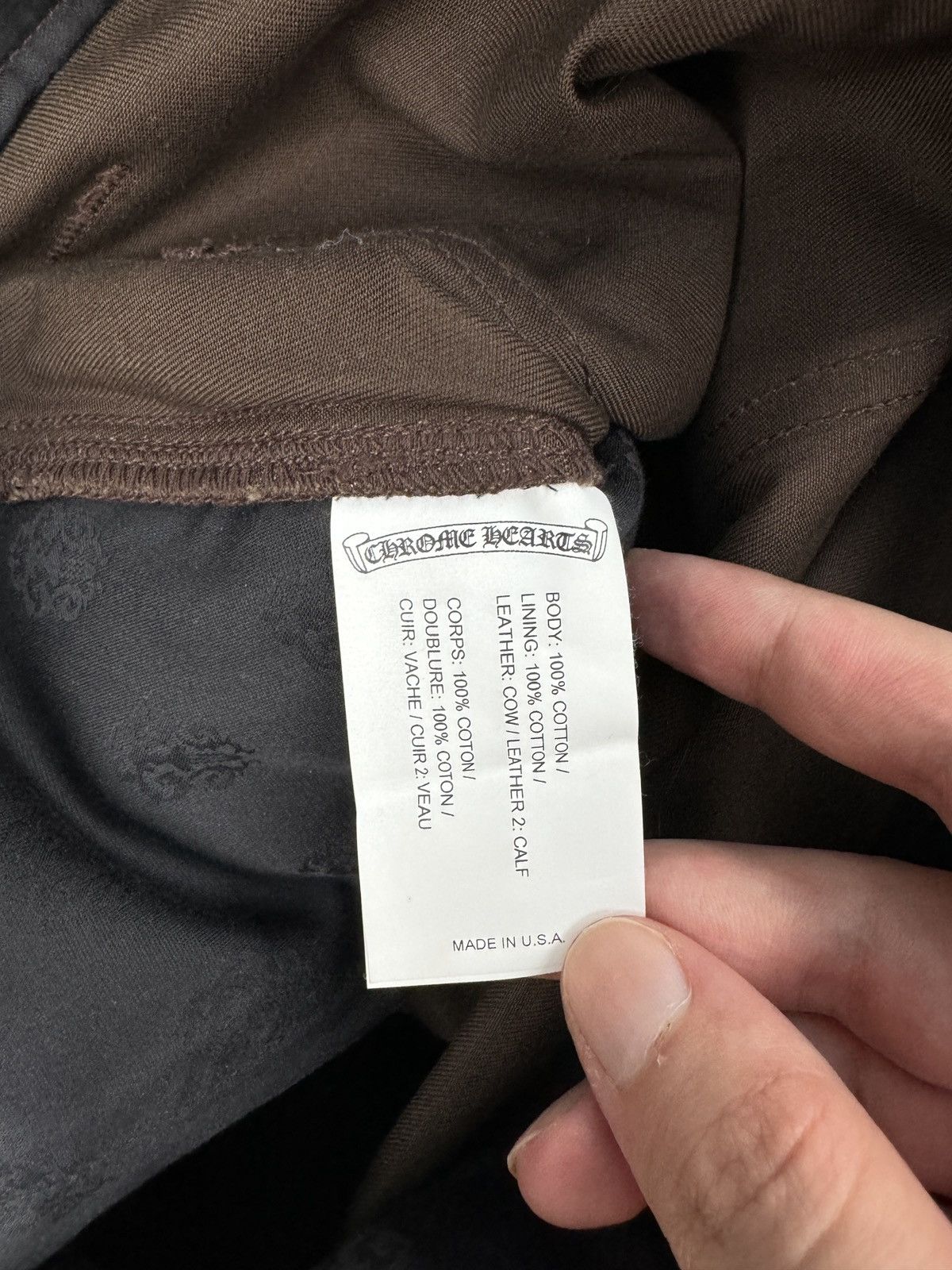 Chrome Hearts Chrome Hearts Double Knee Orange Cross Carpenter Pants Size US 34 / EU 50 - 14 Thumbnail