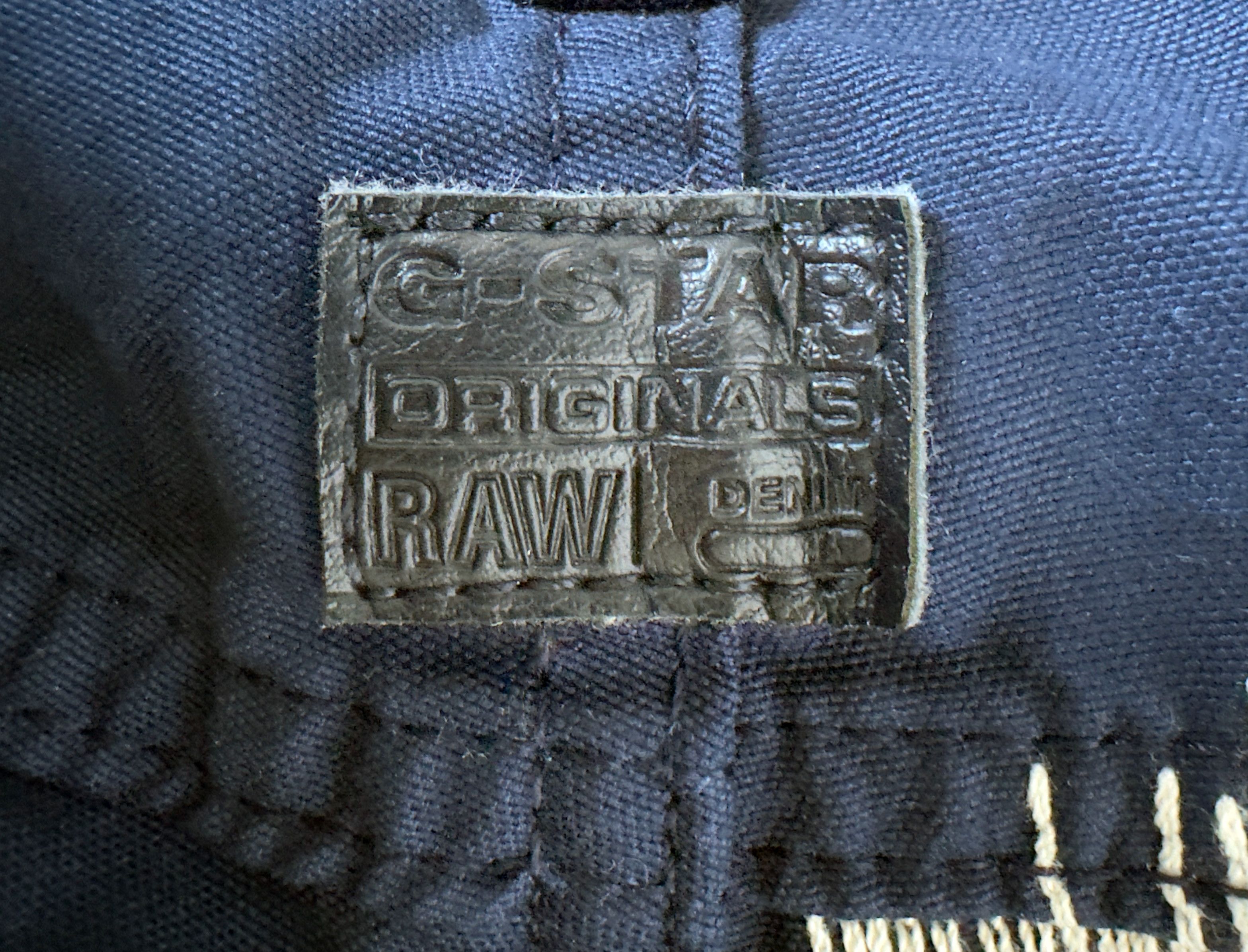 G-Star × Pharrell Elwood 5622 3D Tapered Sashiko Dot Navy Canvas 33x32 Size US 33 - 9 Thumbnail