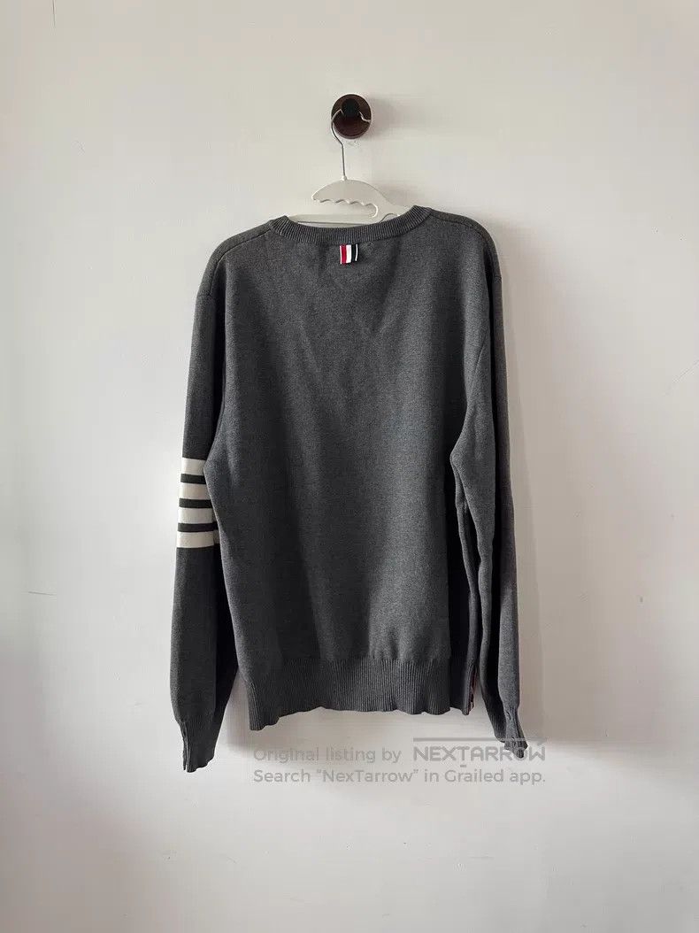 Thom Browne Thom Browne Grey Knit Sweater Size US XXL / EU 58 / 5 - 2 Thumbnail