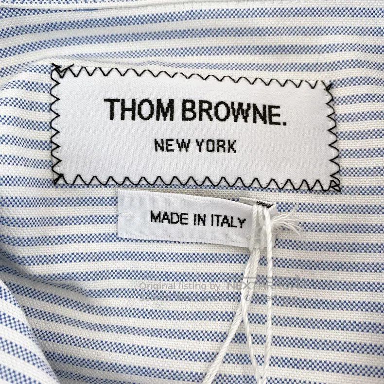 Thom Browne Thom Browne Blue Striped Shirt Dress Size XS / US 0-2 / IT 36-38 - 7 Thumbnail