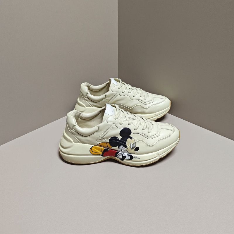 Gucci Gucci Disney Rhyton Vintage Low-Top Sneakers - Size US 10.5 / EU 43-44 - 6 Thumbnail