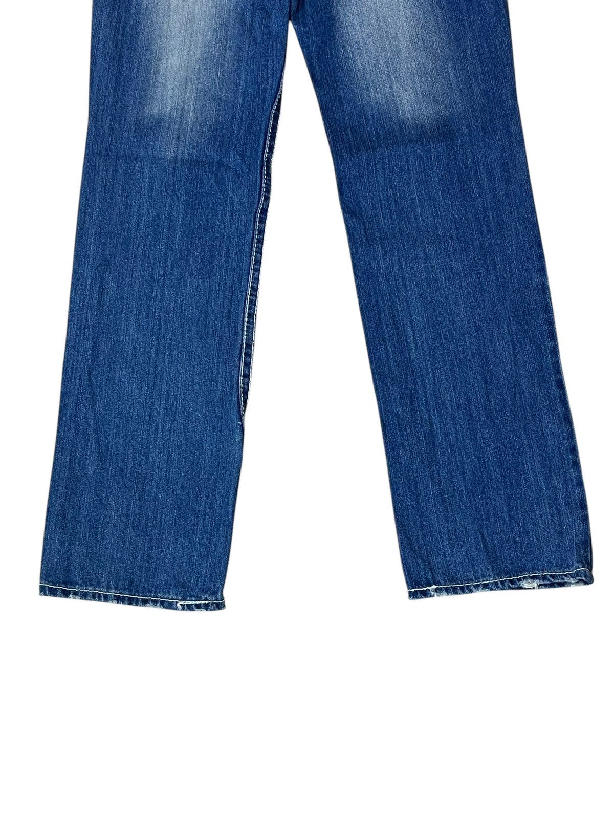 Japanese Brand SICK🔥JAPANESE BMB BLUE MOON BLUE DRAWSTRING WAIST JEANS Size US 32 / EU 48 - 5 Thumbnail