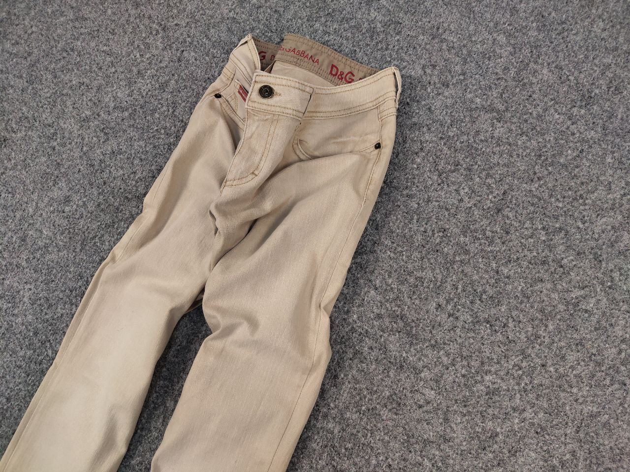 Dolce & Gabbana Vintage 90's Dolce & Gabbana amazing Beige denim tight Jeans Size 30" / US 8 / IT 44 - 4 Thumbnail