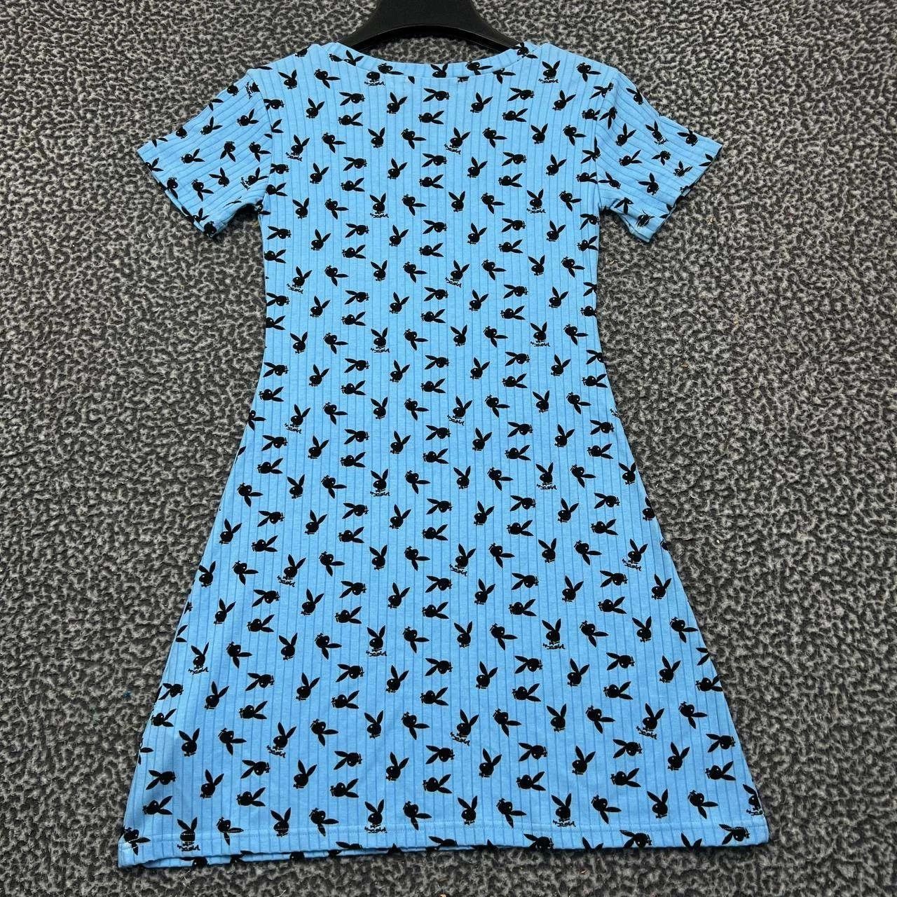Playboy Playboy by X-Girl Dress Women Blue Short Sleeve A-Line S New Size S / US 4 / IT 40 - 2 Thumbnail