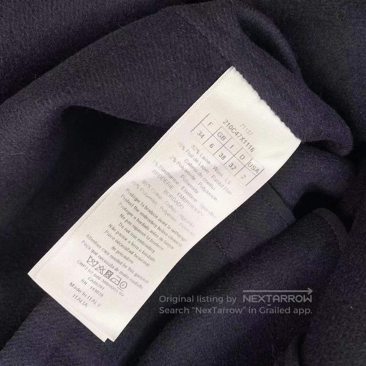 Dior Dior Black short coat| Size 4XL / US 24-26 - 4 Thumbnail