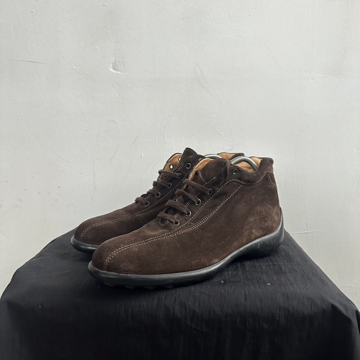 Tod's Brown Suede chunky sole Chukka Lace Up Shoes Size US 8 / EU 41 - 5 Thumbnail