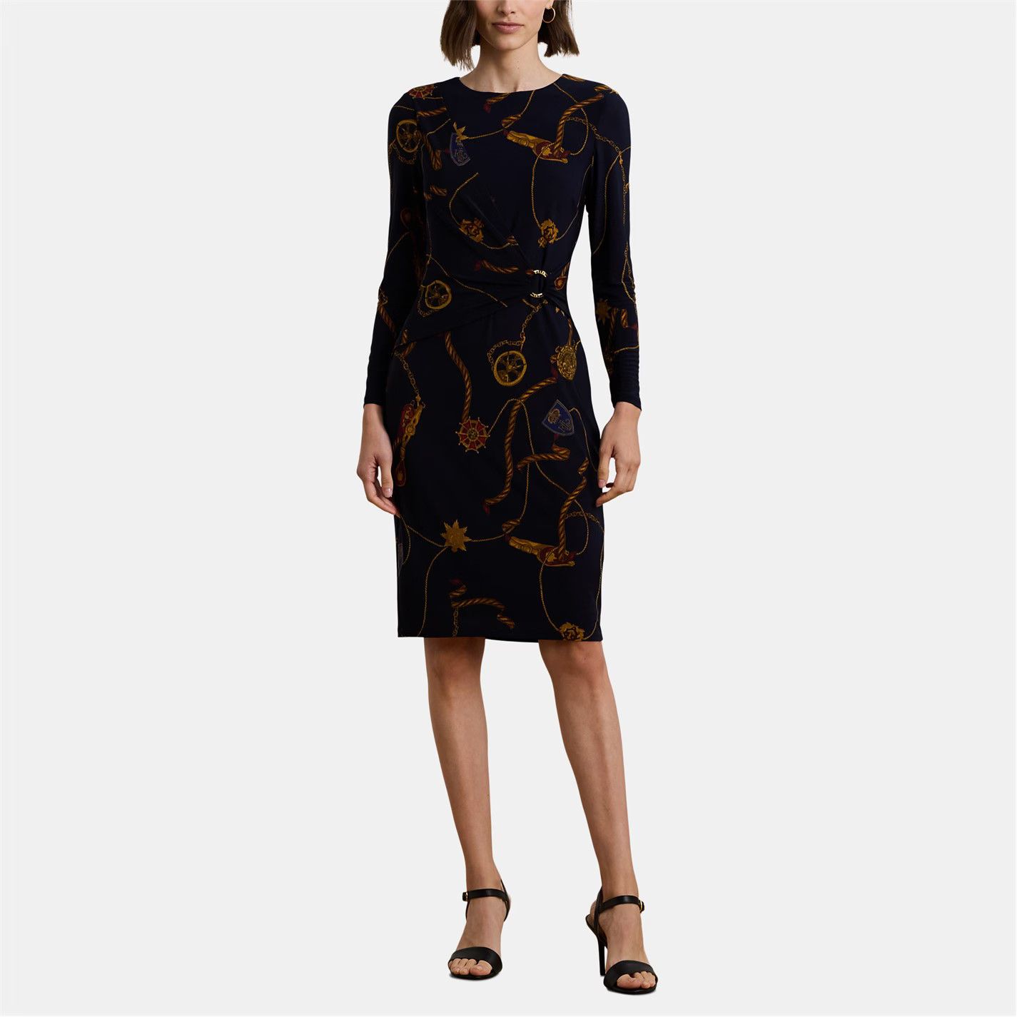 Lauren Ralph Lauren o1g2r1mq0825 Fabiana Dress in Multicolor Size XS / US 0-2 / IT 36-38 - 4 Thumbnail