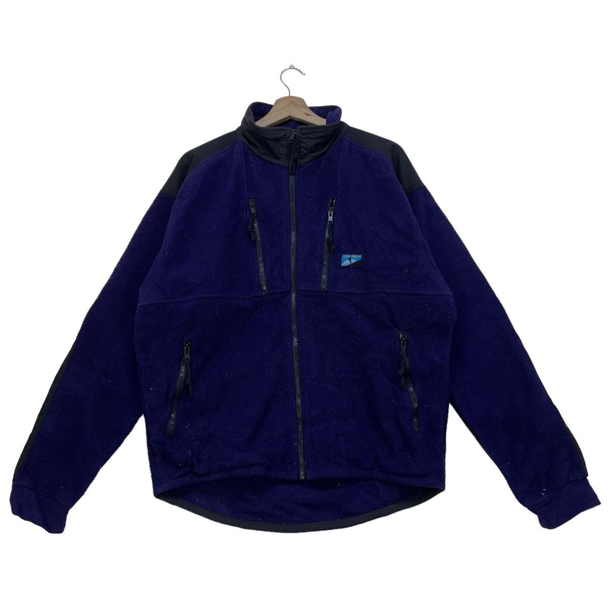 image of Free Style x Outdoor Life Cape Height Fleece Made In Usa Outdoors Jacket in Purple (Size Medium)
