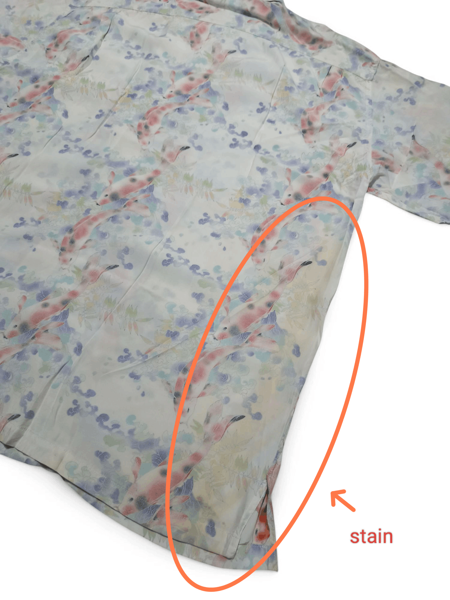 Japanese Brand Vintage Rocket Saddles co. KOI FISH Nishikigoi Aloha Shirt Size US L / EU 52-54 / 3 - 9 Thumbnail