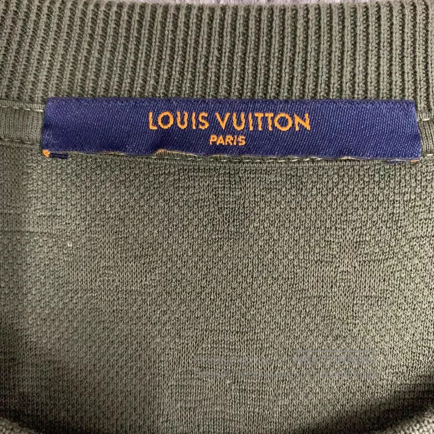 Louis Vuitton Green Short-Sleeve Patterned Shirt with Pocket. Size US L / EU 52-54 / 3 - 6 Thumbnail