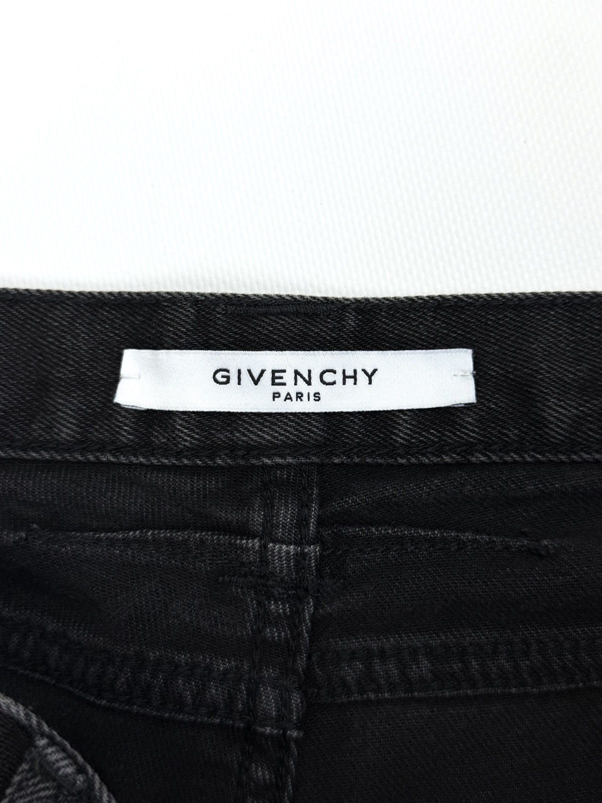 Givenchy Givenchy Zip Biker Black Jeans Washed Moto Archive Designer Size US 30 / EU 46 - 18 Thumbnail