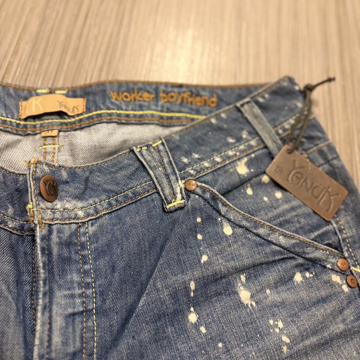 Other Y2K Yanuk “Worker Boyfriend” Paint Splatter Flared Jeans 31 Size US 31 - 6 Thumbnail