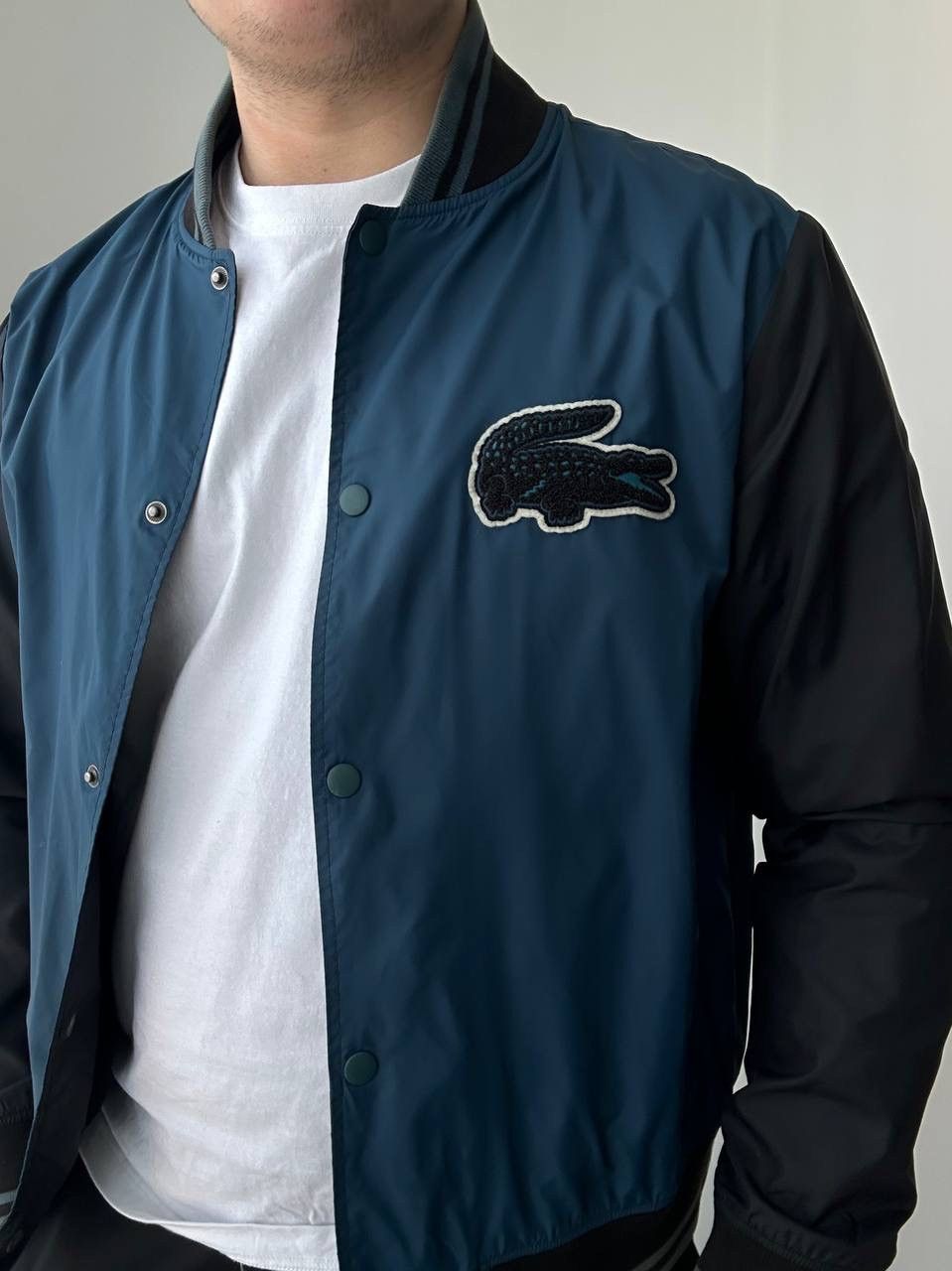 Lacoste × Vintage Vintage Lacoste Live Blue Light Big Logo Jacket Size US L / EU 52-54 / 3 - 15 Thumbnail