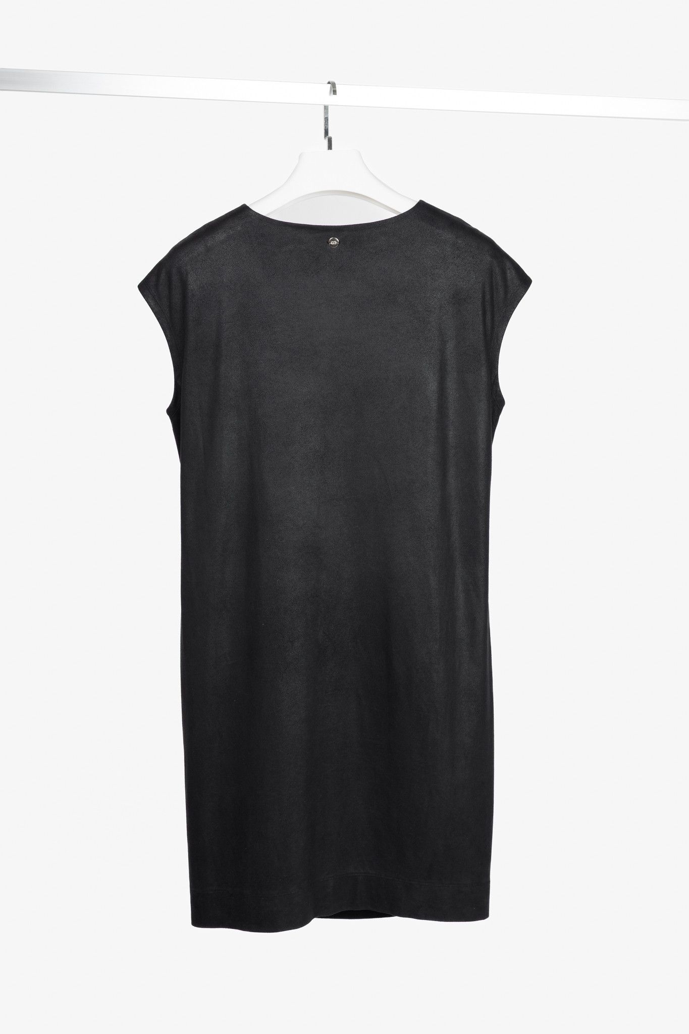 Escada Sport Escada Sport Enori Black Faux-Suede Dress Size S / US 4 / IT 40 - 2 Thumbnail