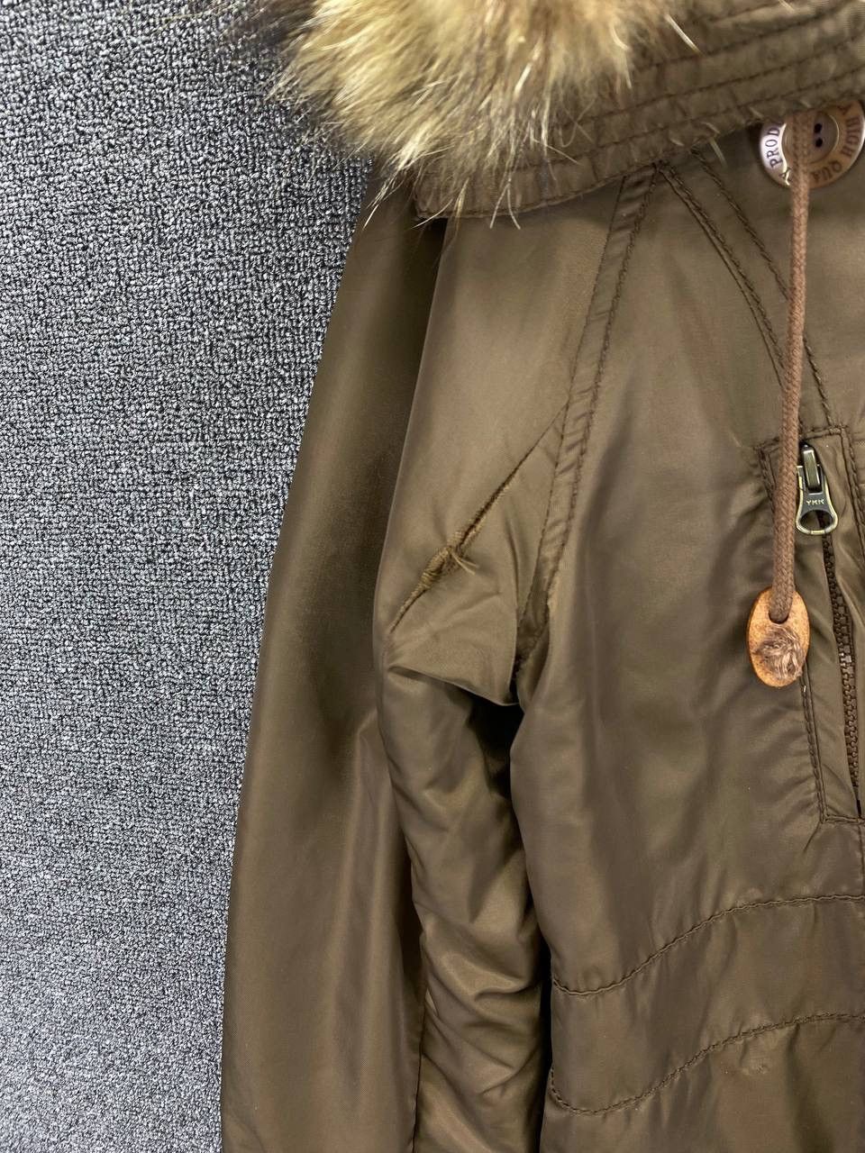 Japanese Brand Vintage G.O.A - Fur Hoodie Brown Long Jacket | Grailed