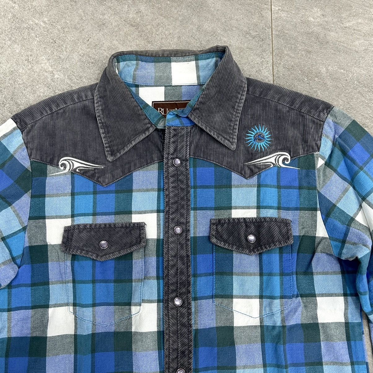 Rusty Vintage 90s Rusty Flanel Shirt Button Up Longslevee Size US L / EU 52-54 / 3 - 4 Thumbnail