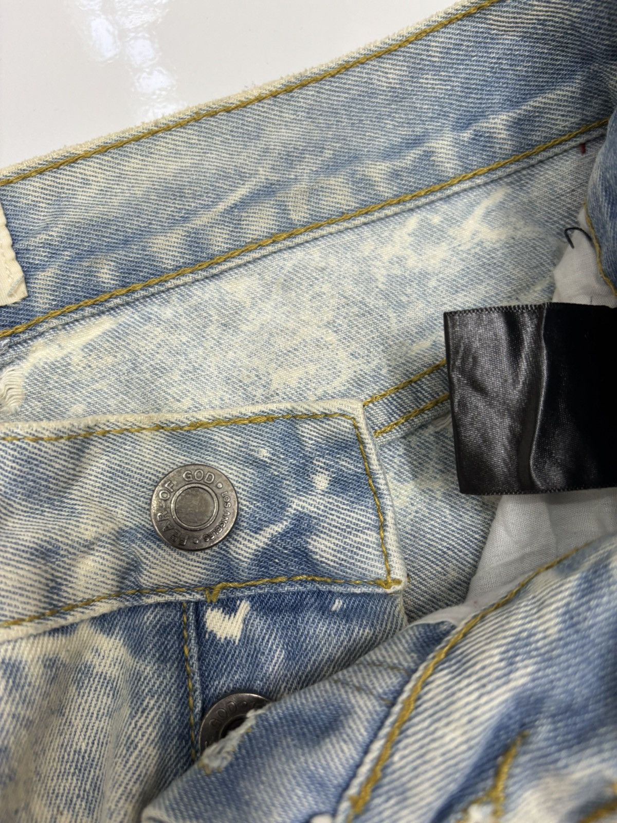 Other FOURTH COLLECTION FOG 2016 4th Ripped Denim Jeans Size US 30 / EU 46 - 13 Thumbnail