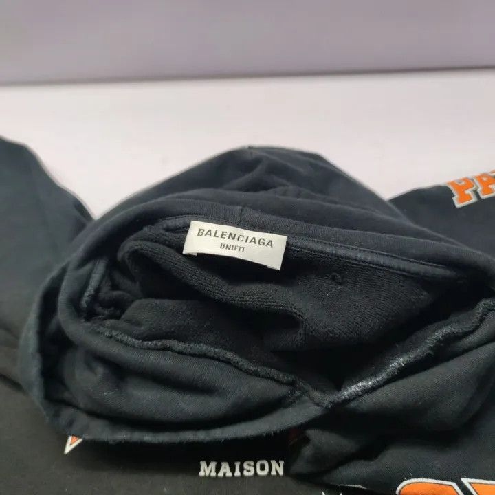 Balenciaga Balenciaga Hooded Long Sleeve Sweatshirt Black 0079-2507 Size M / US 6-8 / IT 42-44 - 5 Thumbnail