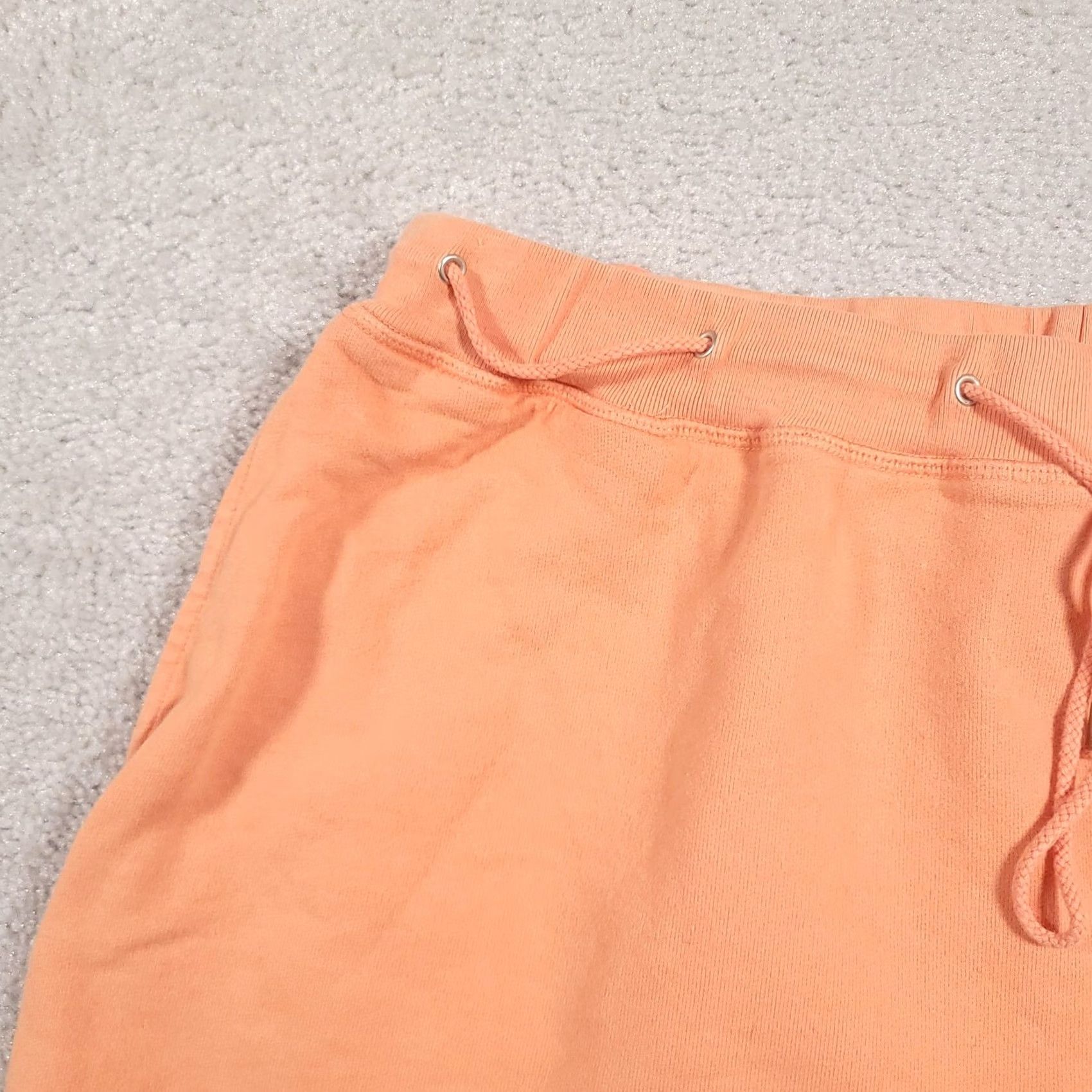 Ralph Lauren Lauren Jeans Co Shorts Womens 1X Orange Drawstring Pockets Lounge Casual LRL-67 Cotton Knit High Rise 6.5in Inseam Womens Size 40" / US 18 - 4 Thumbnail
