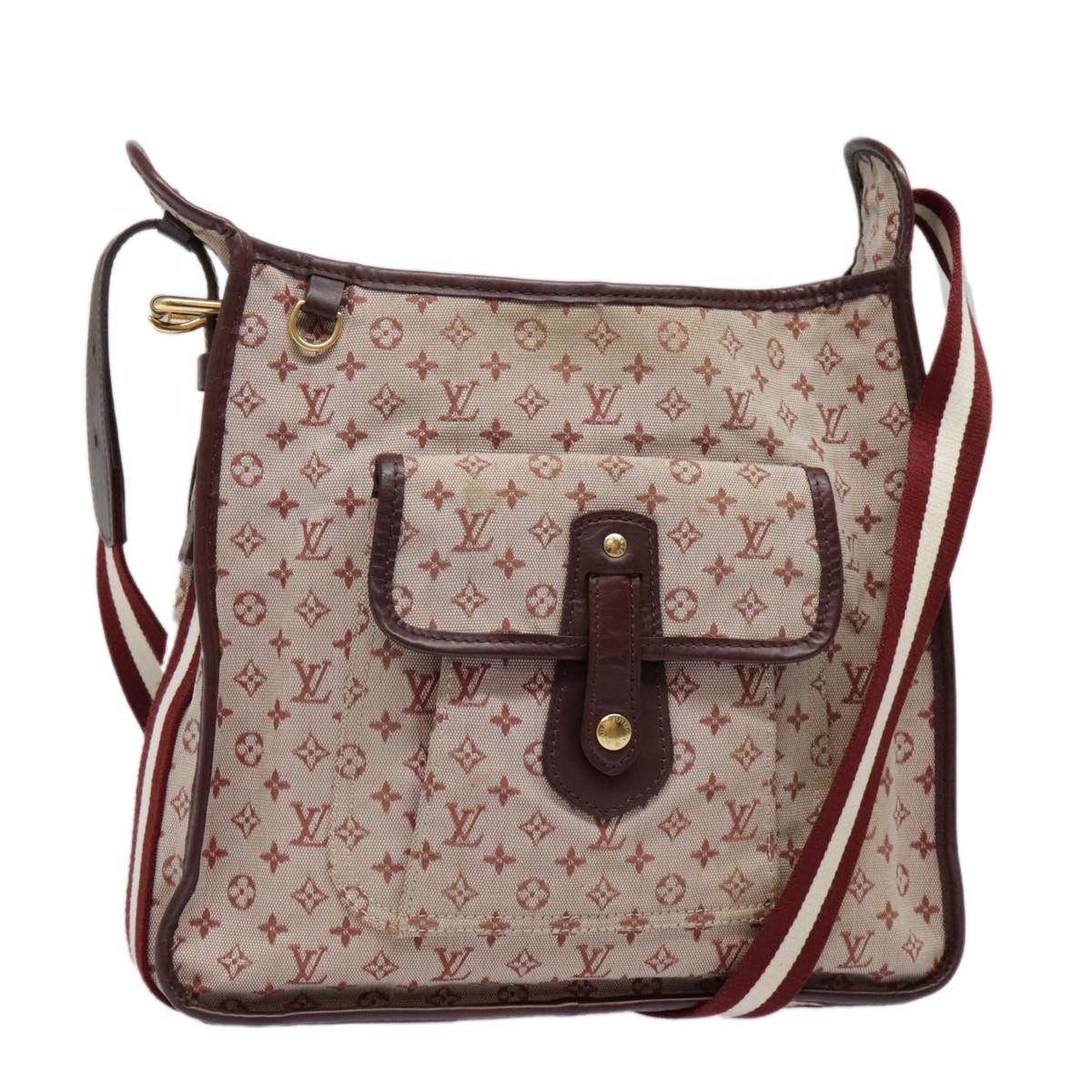 Mary Kate Red Canvas Shoulder Bag (Pre-Owned)