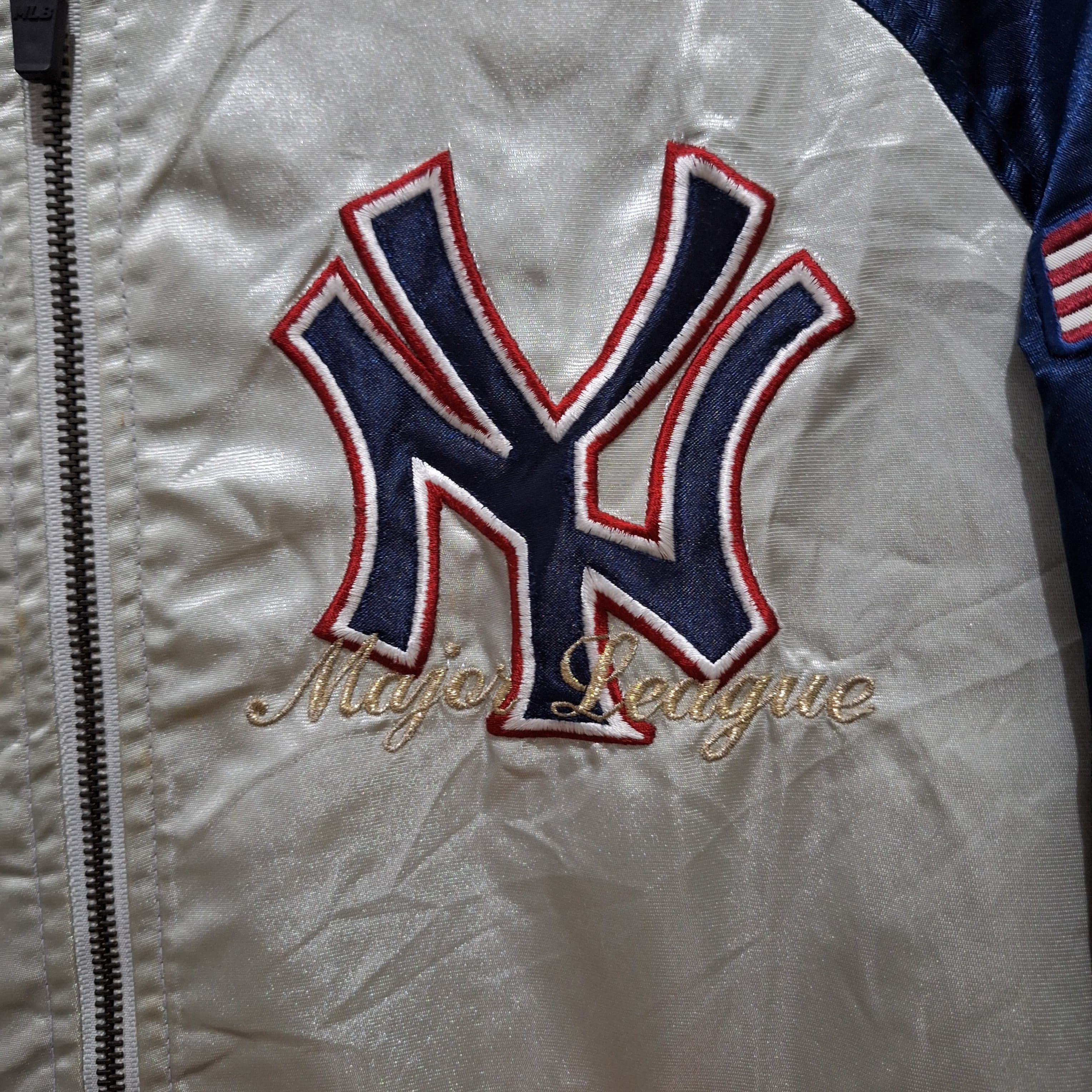 MLB MLB Yankees Varsity Sateen Jacket Size US L / EU 52-54 / 3 - 5 Thumbnail