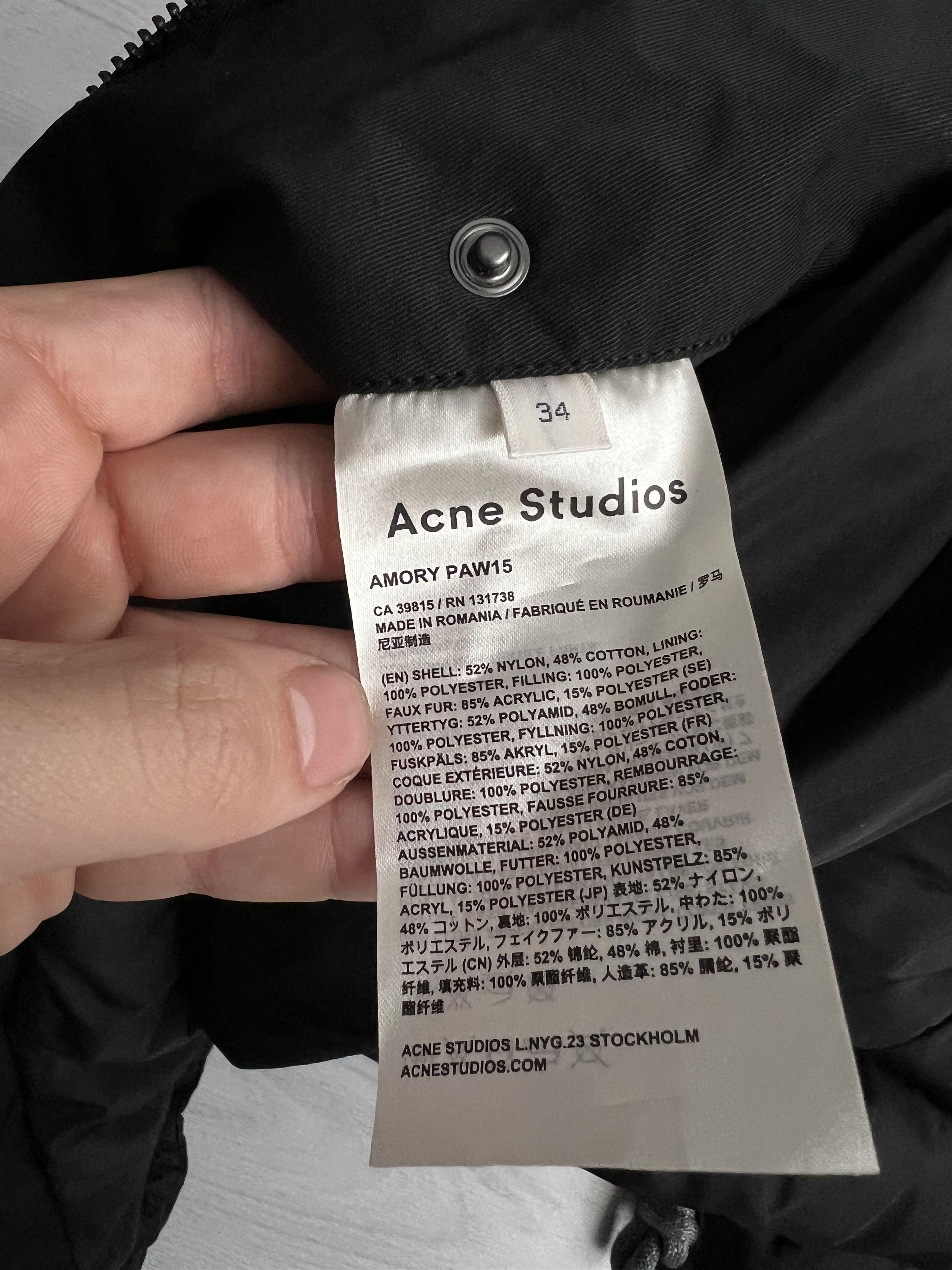 Acne Studios Acne Studios Amory Oversized Faux Fur Lined Hooded Parka Size XS / US 0-2 / IT 36-38 - 5 Thumbnail