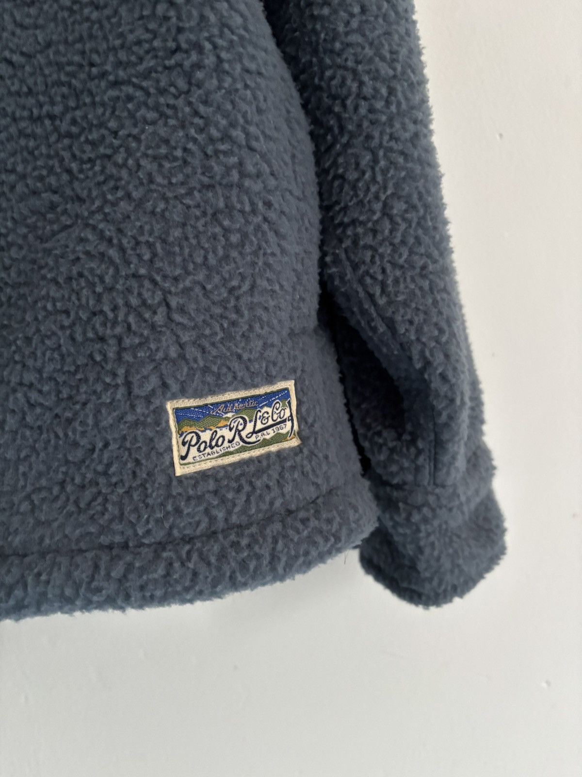 Polo Ralph Lauren Polo Ralph Lauren Pile Fleece Overshirt Blue Corsair Size US XL / EU 56 / 4 - 4 Thumbnail
