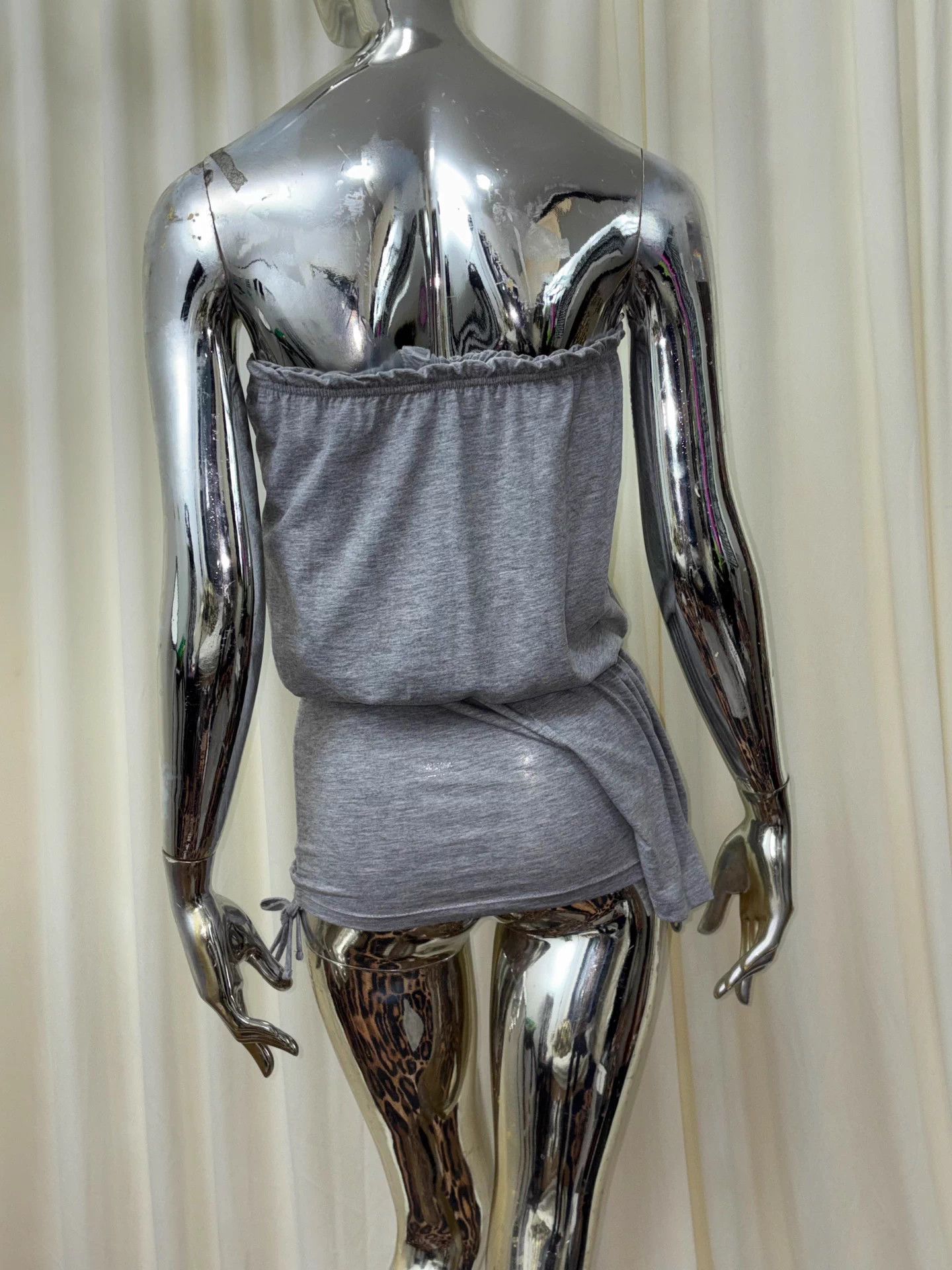 Philipp Plein Philipp Plein Skull Crystal Drawstring Tube Dress S Size S / US 4 / IT 40 - 4 Thumbnail