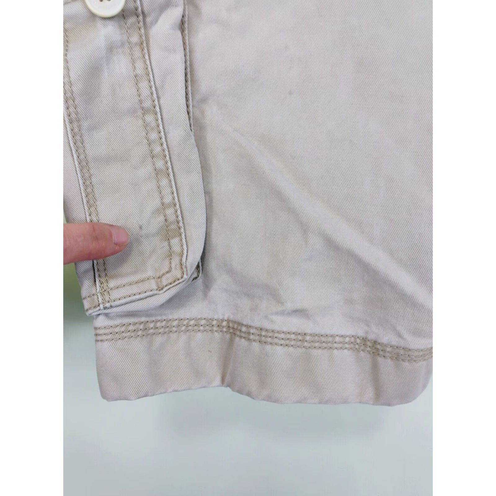 Tommy Bahama Tommy Bahama Cargo Shorts Mens 34 Beige Khaki Cotton Regular Inseam 9in Clothing Cargo Short Mens Size US 34 / EU 50 - 3 Thumbnail